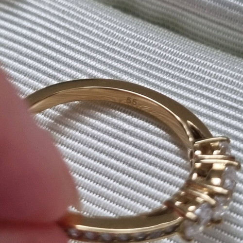 Swarovski Stilla Attract ring new, size 55, gold color