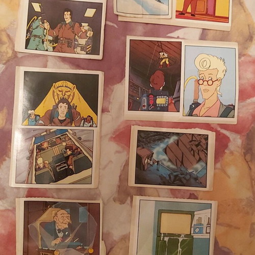 The Real Ghostbusters stickers used, pack of 48 from Panini