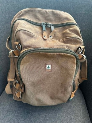 Backpack hemp type like new, durable and eco-friendly fabric