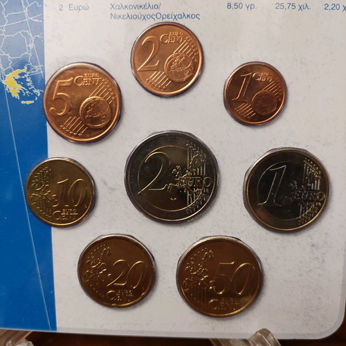 Blister euro 2002 new from Bank of Greece