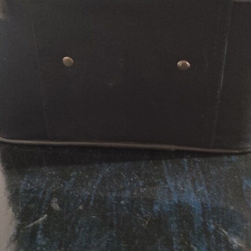 Large toiletry bag used, black