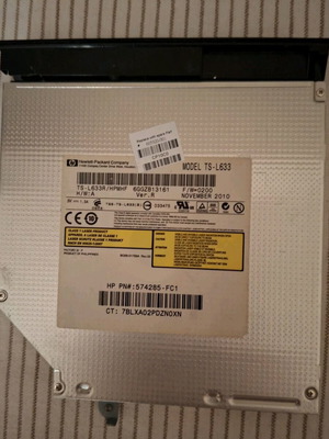 Internal SATA laptop drive used
