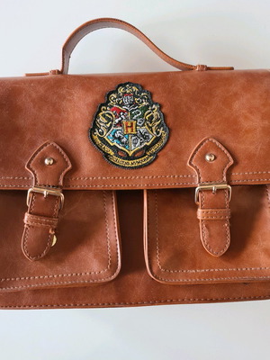 Harry Potter shoulder bag like new, brown, synthetic leather
