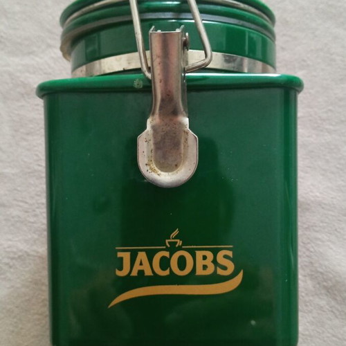 Plastic container Jacobs used, very good condition