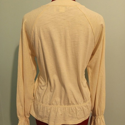 Monki Long Sleeve Top with Balloon Sleeves new, XS, off white-cream