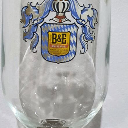 B&E Biere beer glass set of 6 new, German brewery