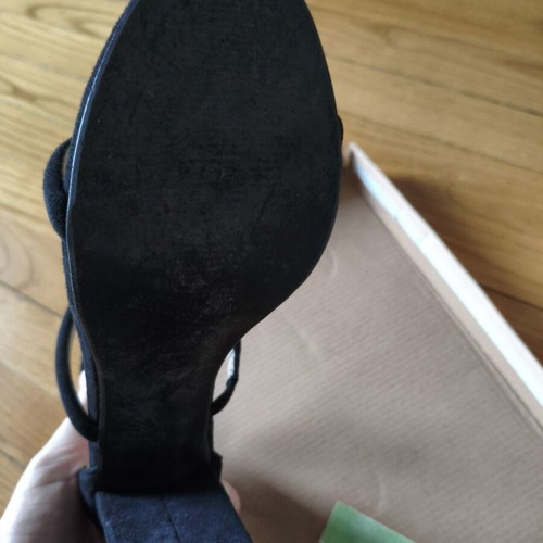 Bozikis black high-heeled sandals size 41 like new