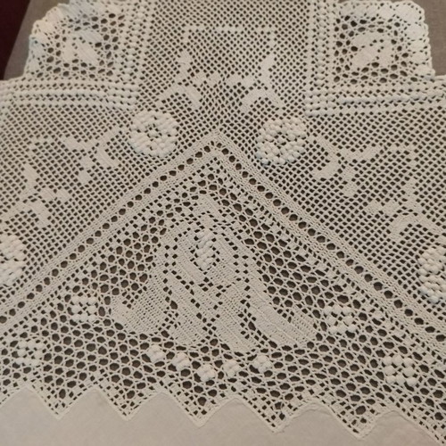 Handmade set "Tulip" new with crochet