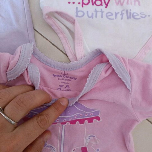 Baby bodysuits used, up to 3 months, cotton