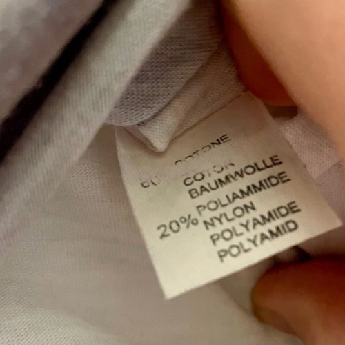 Origami Sensa Nome T-shirt size L like new, multicolor gray/white