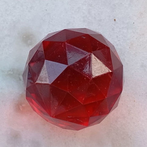 Feng Shui Red Glass Prism New