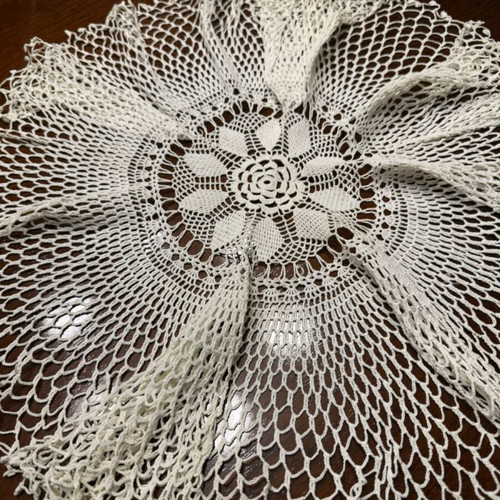Table linens new, crochet and embroidery, pack of 8 pieces