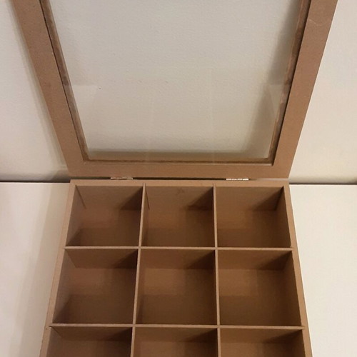 Wooden tea storage box used