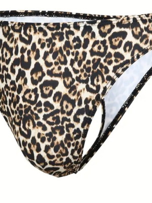 Brazil men's swimwear new, animal print, comfortable fit, size XL