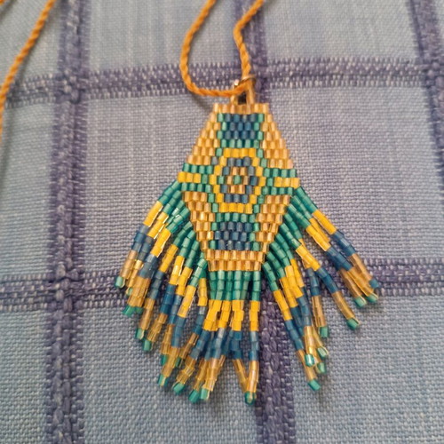 Necklace with beads from Africa like new