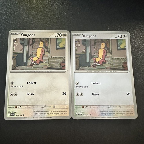 Yungoos 109/132 Mega Evolution Pokemon card set