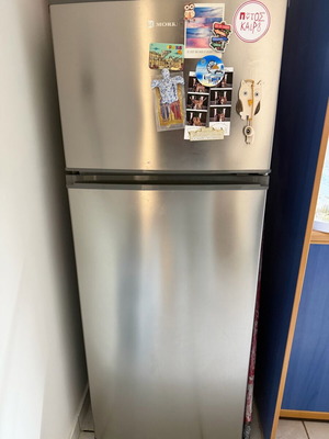 Morris refrigerator freezer used 204lt inox T72205DTD