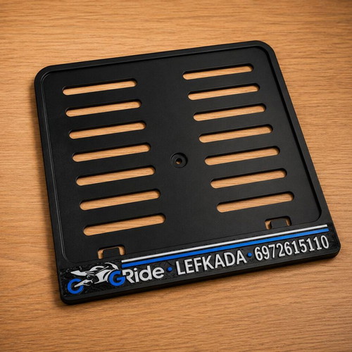 Custom Mini Motorcycle License Plate Advertising Sign new with glow in the dark details