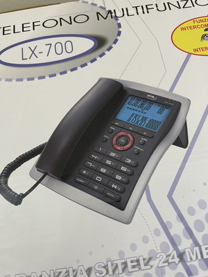 Ενσύρματο τηλέφωνο Sitel LX700 intercom καινούργιο, μαύρο