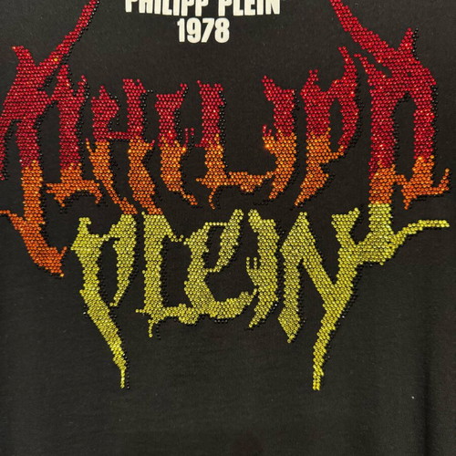 Philipp Plein rock T-shirt like new, size M, black