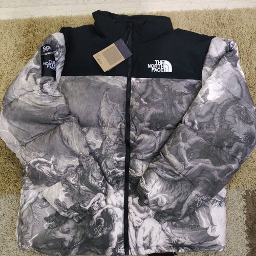 The North Face x Supreme Angels Puffer Jacket new, size XL, black and gray