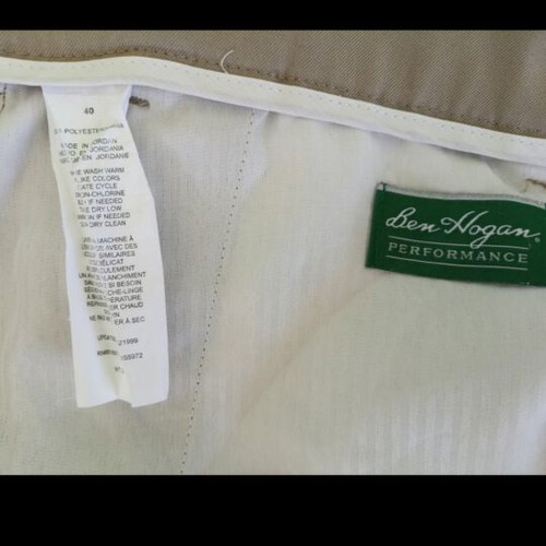 Ben Hogan PERFORMANCE Plus size men's chino shorts beige