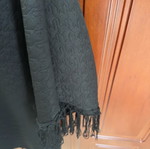 Thin jacket with hood like new, black