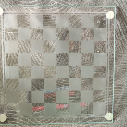 Johnnie Walker glass chess set new