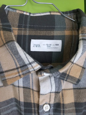 Zara shirt like new for boys 12-13 years, sizes 158-164 cm