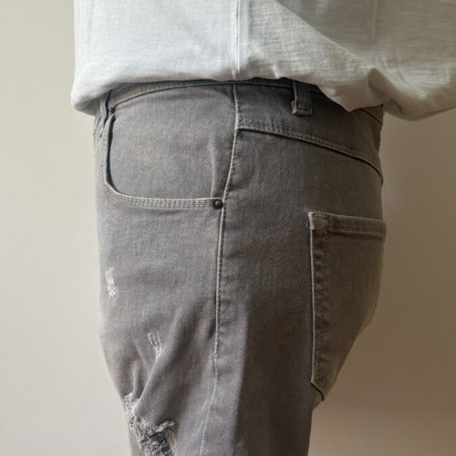 T-shirt and shorts set, size S/M, cotton and grey