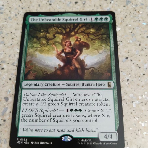 Magic the Gathering The Unbeatable Squirrel Girl card
