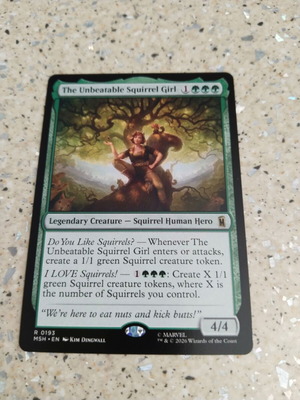 Magic the Gathering The Unbeatable Squirrel Girl card