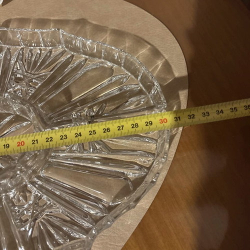 Crystal set of 5 serving bowls