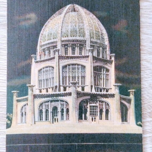 Collectible postcard from 1950s America
