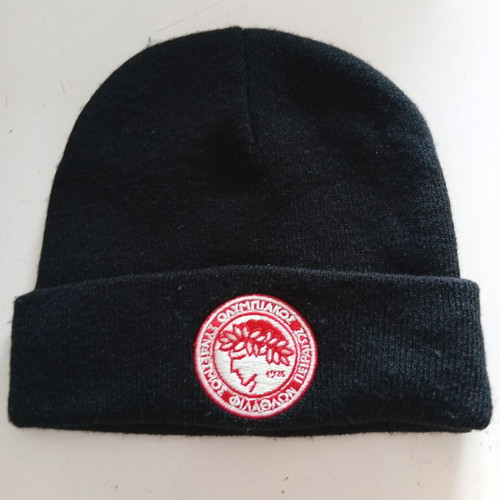 Olympiakos Acrylic Beanie New Black One Size