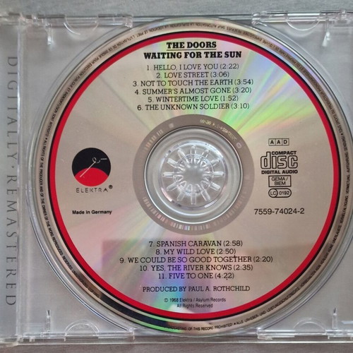 The Doors Waiting For The Sun CD remastered, like new
