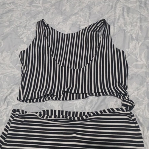 Zara φόρεμα M/L μεταχειρισμένο, μαύρο και άσπρο