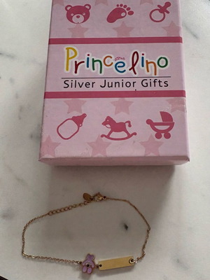 Children's bracelet stainless steel new, purple and gold