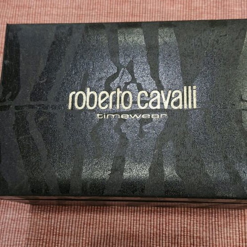 Roberto Cavalli wristwatch used, women's gold color, functional
