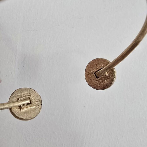Parfois adjustable bracelet and earrings set like new, black and gold
