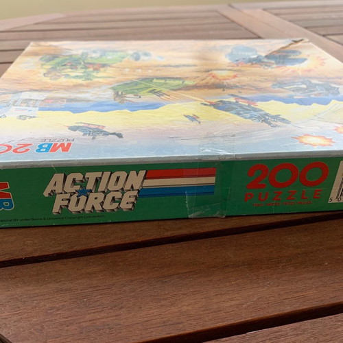 Gi Joe MB puzzle 200 pieces used Hasbro 1986 Action Force