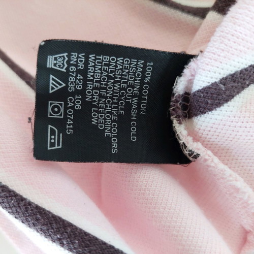 Nautica men's polo pique shirt medium pink brown like new