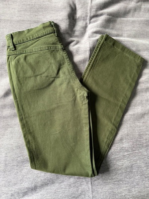Roccobarocco green pants used, cotton, straight flattering fit