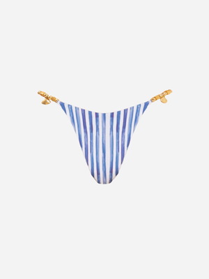 Vassia Kostara Aegean bikini bottom M, white and blue
