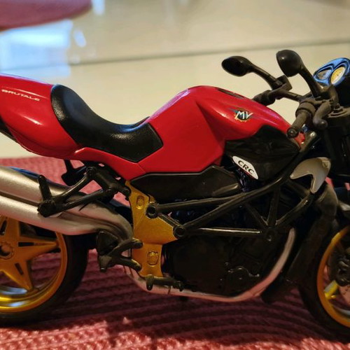 MV Agusta Brutal 750 miniature used plastic 1/12 scale