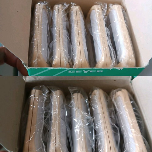 Geyer multi model switch and socket frames new, pack of 121 pieces