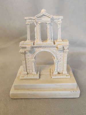 Miniature Hadrian's Gate gypsum sculpture