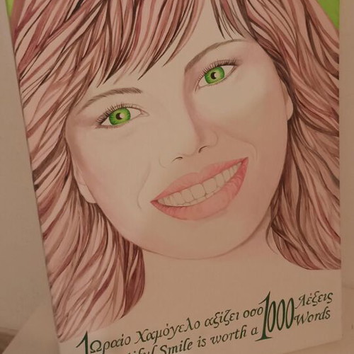 Painting Smile new on canvas