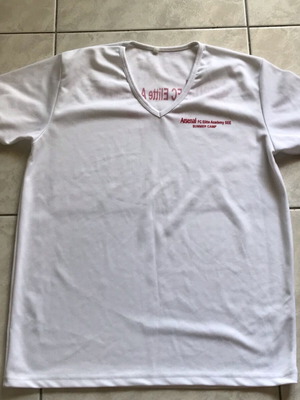 Arsenal sports shirt like new, size L, white