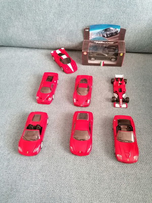 Ferrari toy cars used, Shell V-power collection 1:38 scale, set of 8